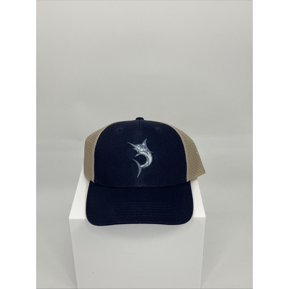 NWT Life is Good Trucker Hat Adjustable Blue Marlin Snapback Mesh Coastal Dad - Picture 4 of 12